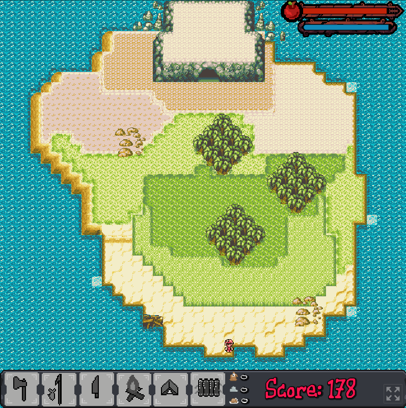 Level screenshot from Marooned