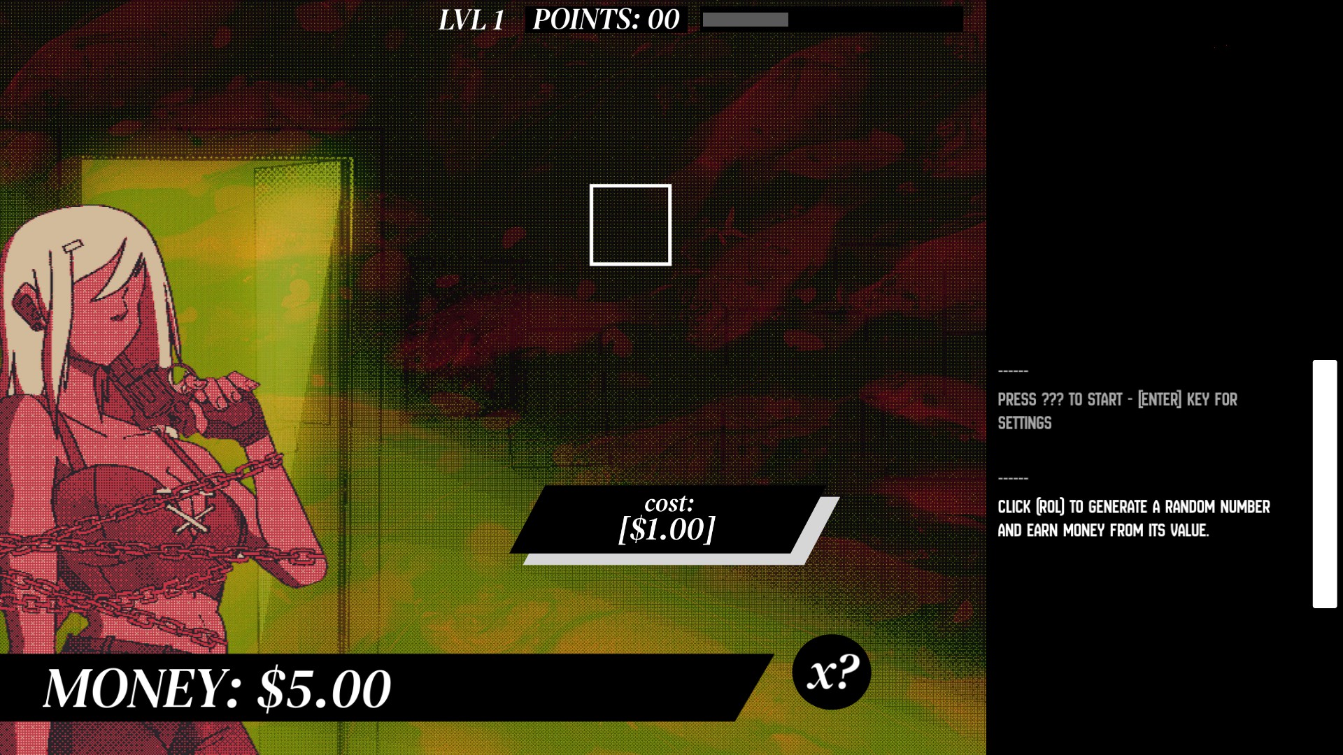 Screenshot from Meaningless Random Numbers